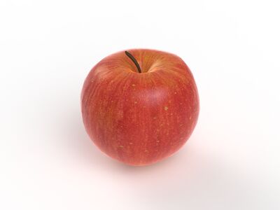 Fruit Red Apple 02 3D Model