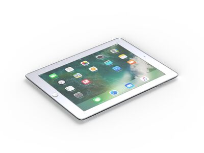 iPad 2 Silver 01 3D Model