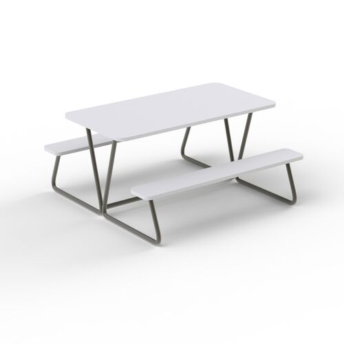 Bench Table for Garden _01