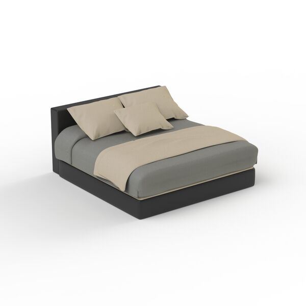 Bed Double Brown Wood_02