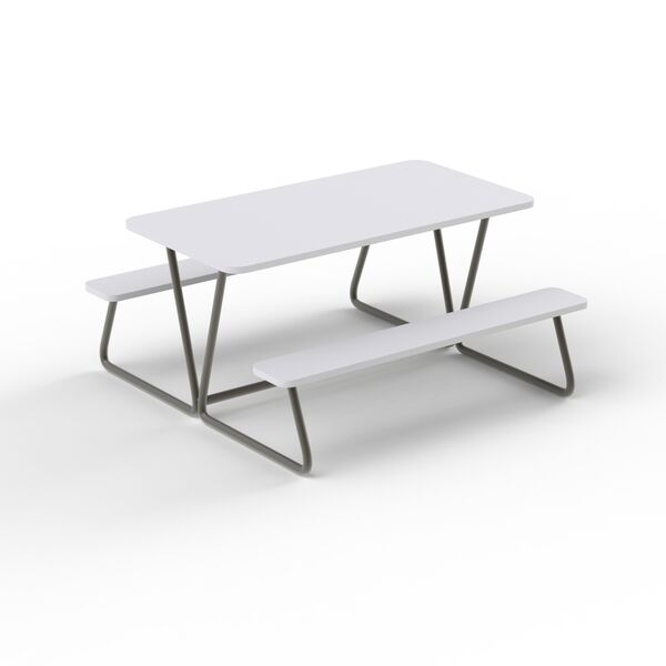 Bench Table for Garden _01