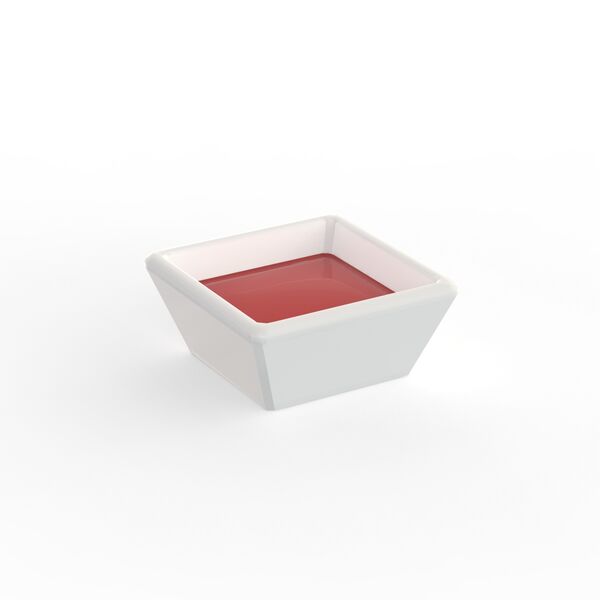 Bowl Squared Ceramic White Sauce_01