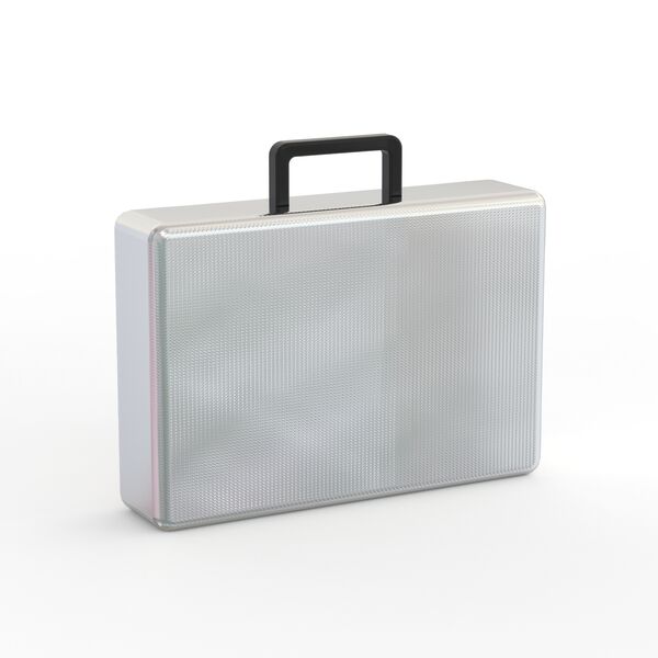 Briefcase Metal Silver_01