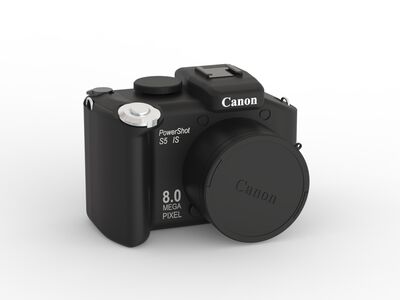 Camera Canon Powershot S5 01 3D Model