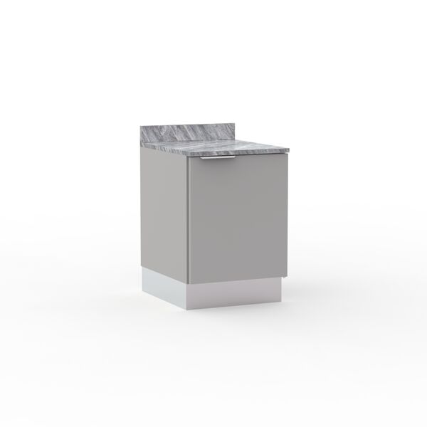 Cabinet Single Grey Stone Top Kitchen_01
