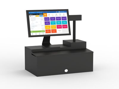 Black Drawer Cashier 04 3D Model