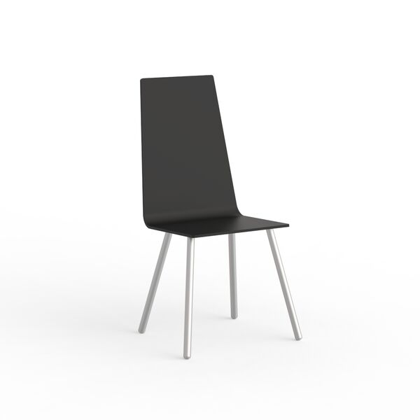 Chair Modern Black Seat_01