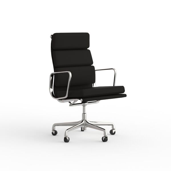 Chair Office Metal and Leather_03