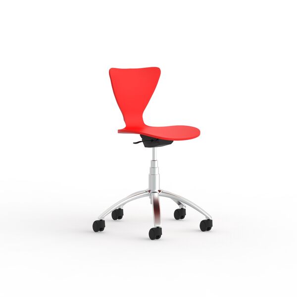 Chair Office Red Plastic_02