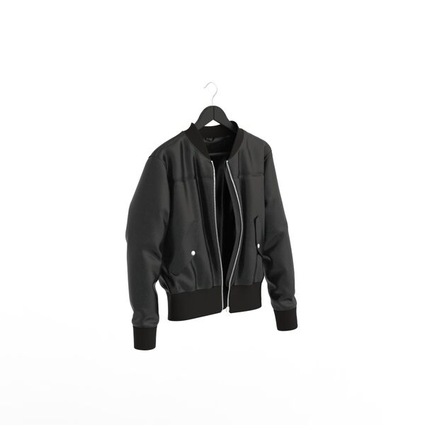 Coat Black Leather Hanged_01