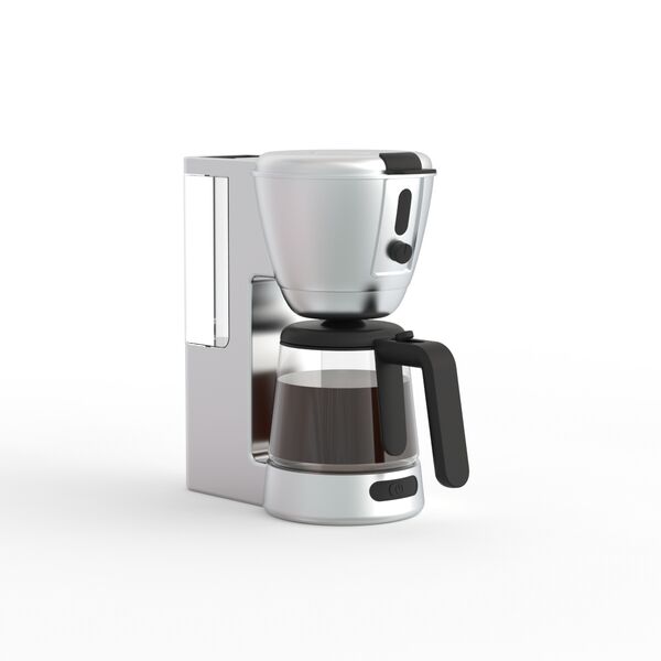 Coffee Maker Metal Silver_01