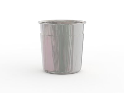 Ice Cream Metal Cup 01 3D Model