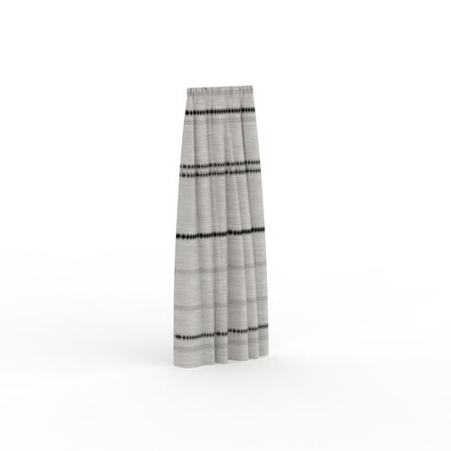 Fabric Gray Curtain 02 3D Model