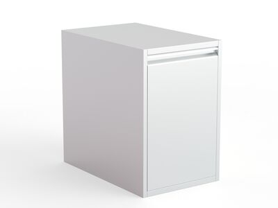 White Under Counter Dishwasher 01 3D Model