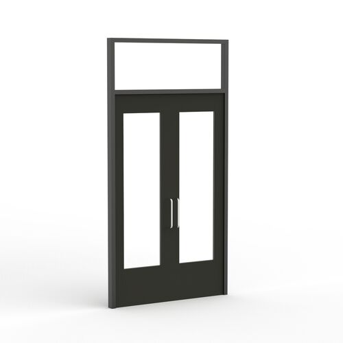 Double With Glass Exterior Door 01 3D Model