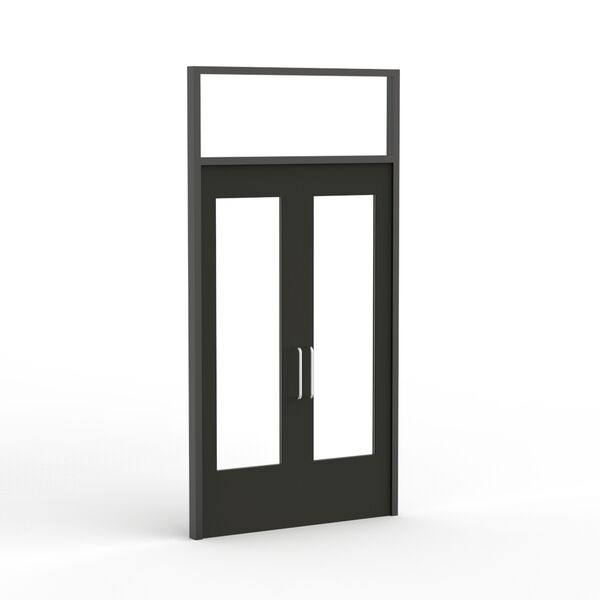 Door Double With Glass Exterior_01