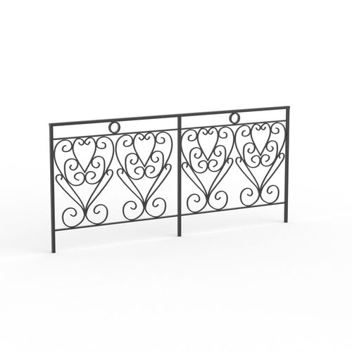Metal Liberty Fencing 01 3D Model