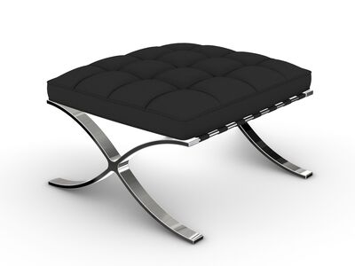 Knoll_Barcelona Stool 3D Model