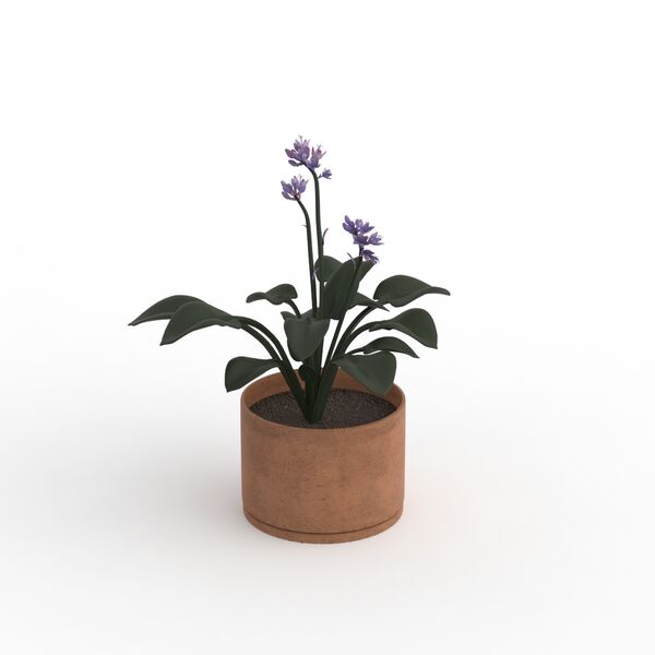 Flowerpot With Plant_01