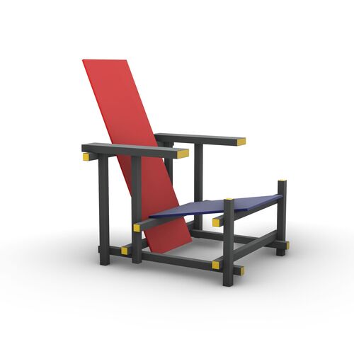 Red & Blue Chair 3D Model