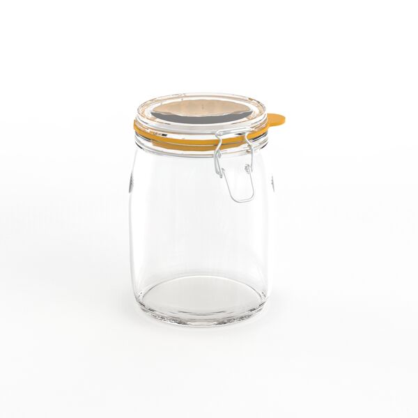 Jar Transparent Glass With Cap_01
