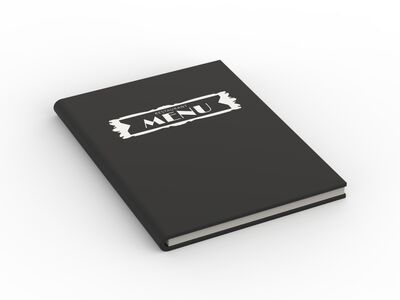 Restaurant Menu 02 3D Model