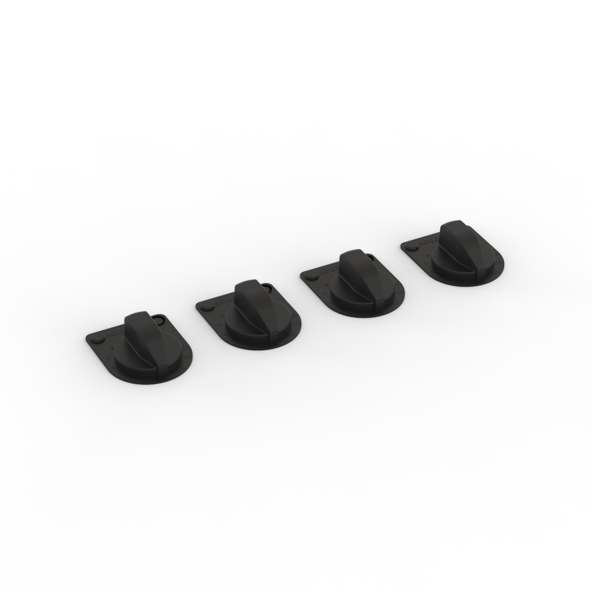 Knobs Black Kitchen 01 3D Model