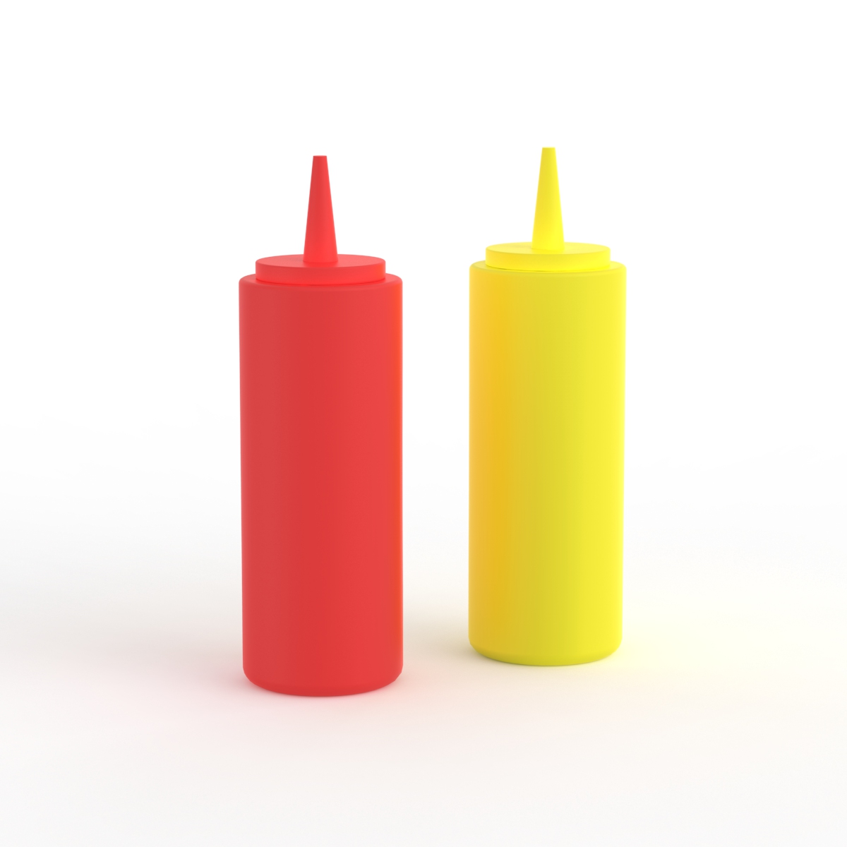 Ketchup Plastic Bottles Mayo 01 3D Model