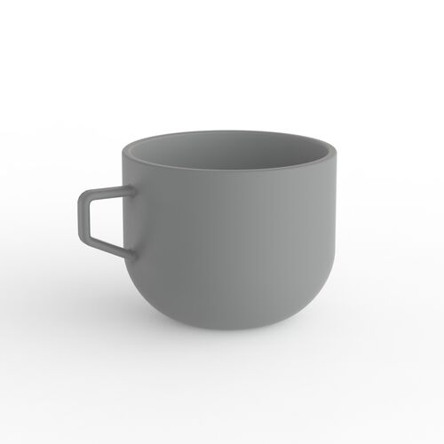 Ceramic Gray Mug 01 3D Model