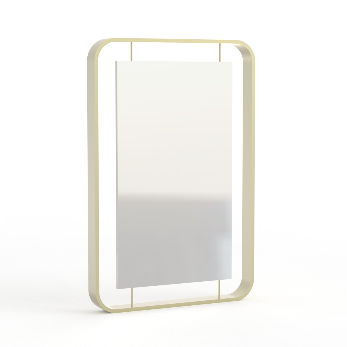 Metal Frame Rectangular Mirror 01 3D Model