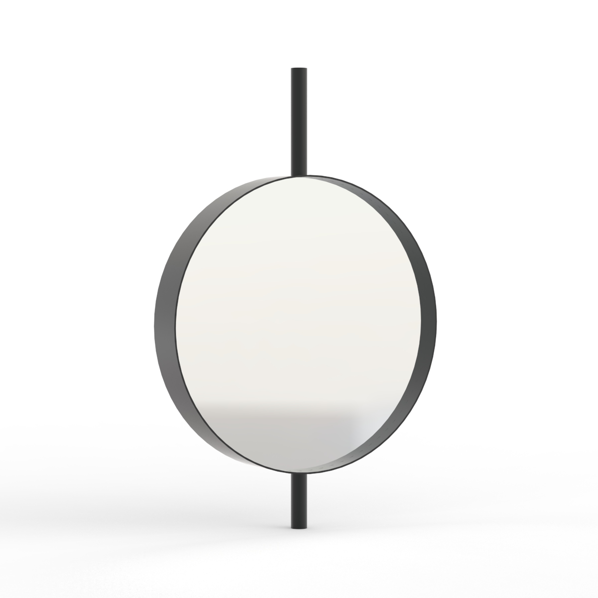 Metal Frame Round Mirror 02 3D Model