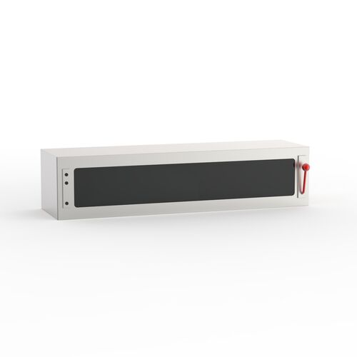 Industrial Metal Red Handle Oven 01 3D Model