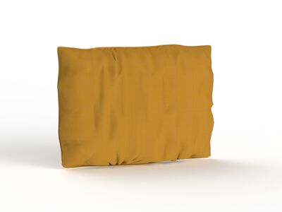 Rectangular Fabric Orange Pillow 04 3D Model