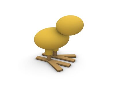 Happy Bird 3D Model