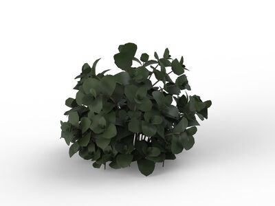 Green Plant 06 3D Model