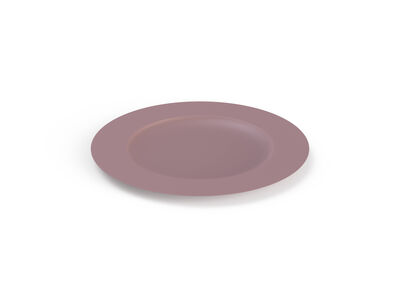 Ceramic Purple Plate 03 3D Model