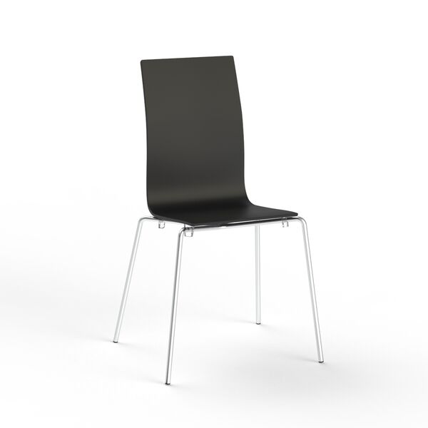 Plastic Chair Black Seat_01