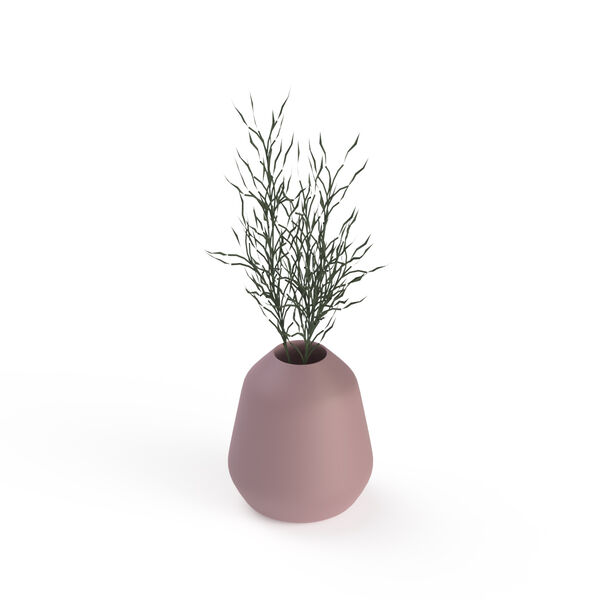 Pot Ceramic Round and plant_06