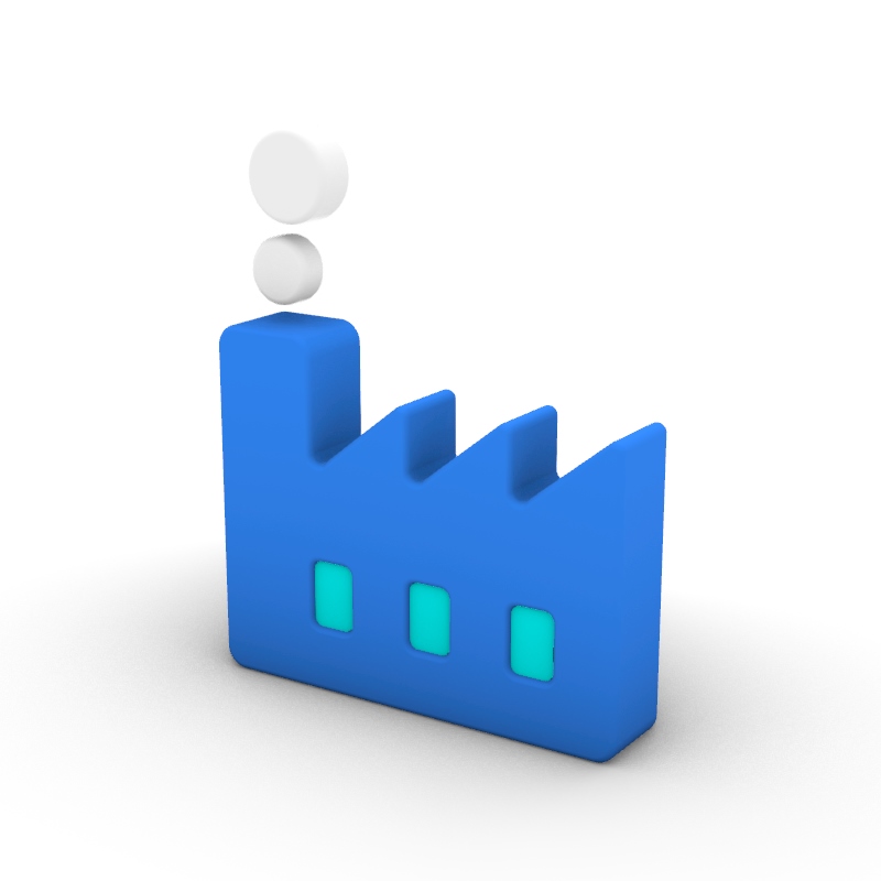 3D Cartoon Series Supplier Icon 3D Model