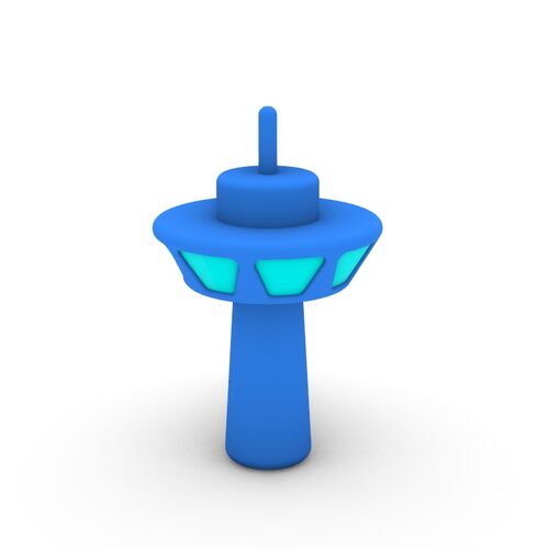 ICON 3D Cartoon Series Control Tower