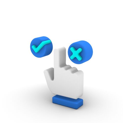 ICON 3D Cartoon Series Human Decision Making
