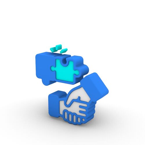 ICON 3D Cartoon Series Supplier Relationship Management