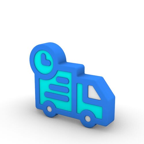 ICON 3D Cartoon Series Transportation Management