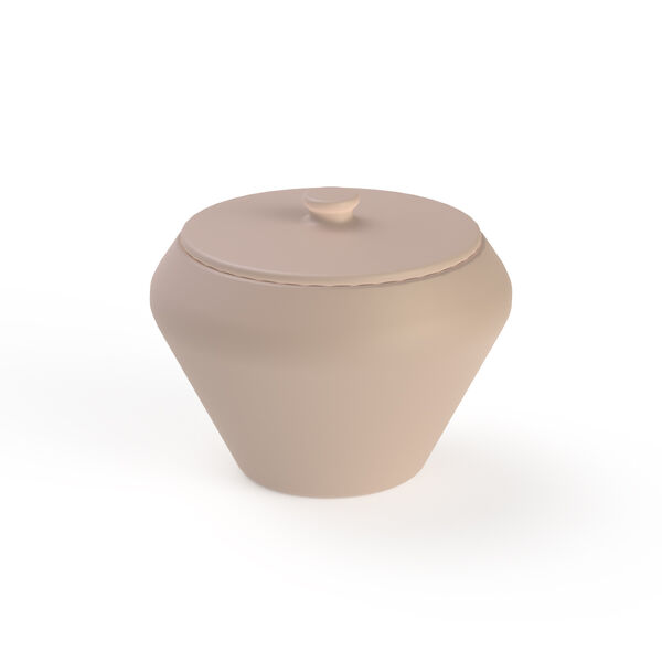 Pot Ceramic Tan Round_02