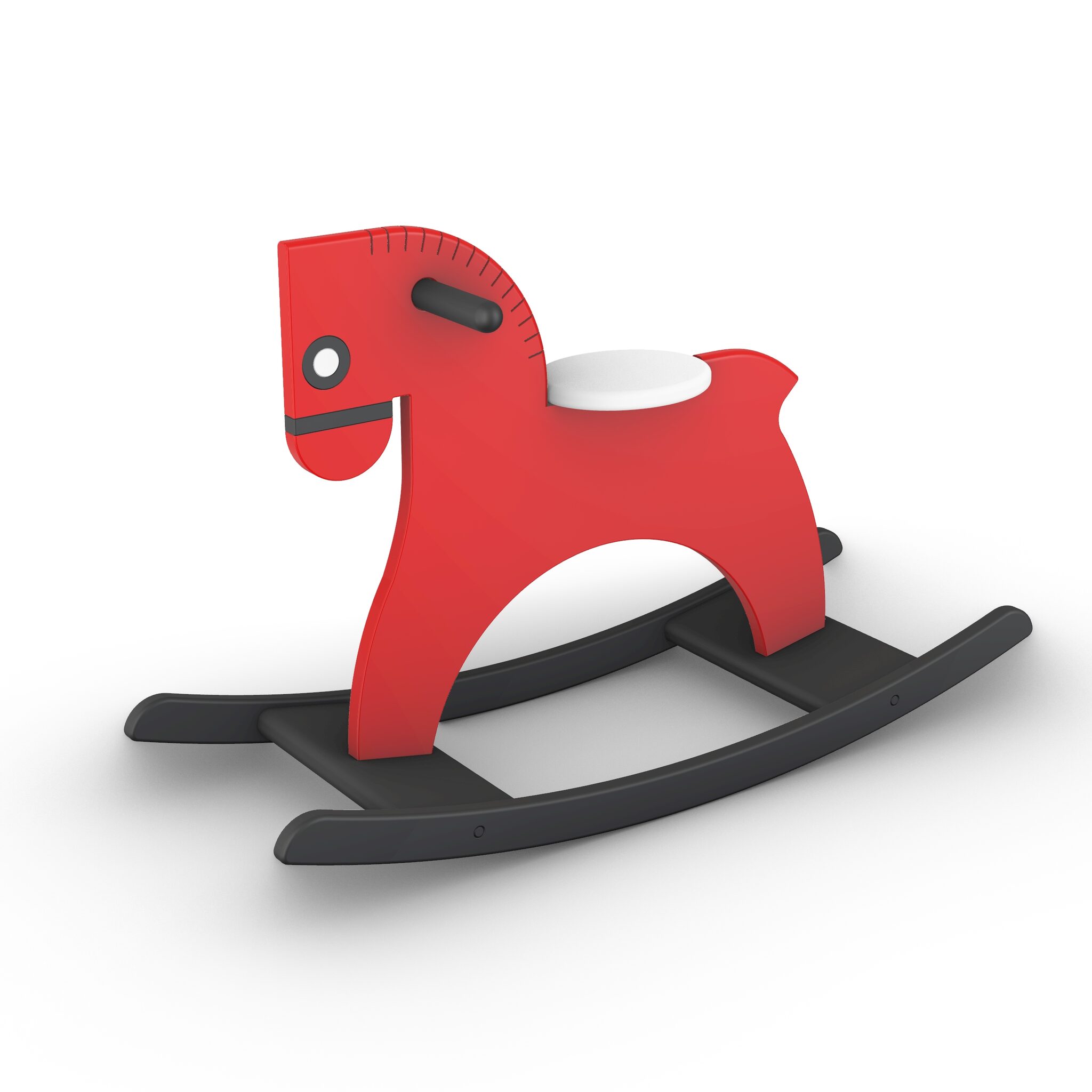 Horse Rocking 01 3D Model