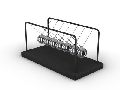 Newton's Pendulum 3D Model