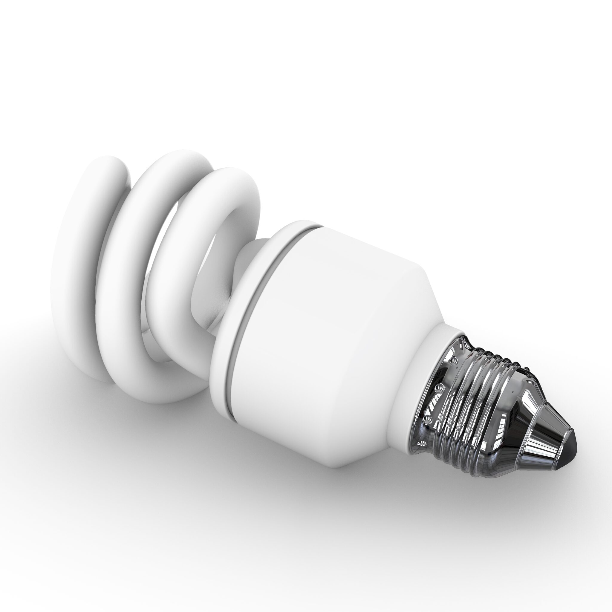 Bulb T3 Coil Spiral Light 3D Model
