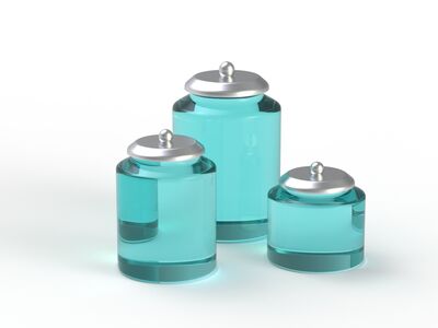 Pots Glass Cyan Set_01