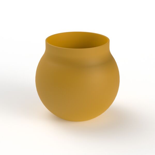 Pot Ceramic Orange_09