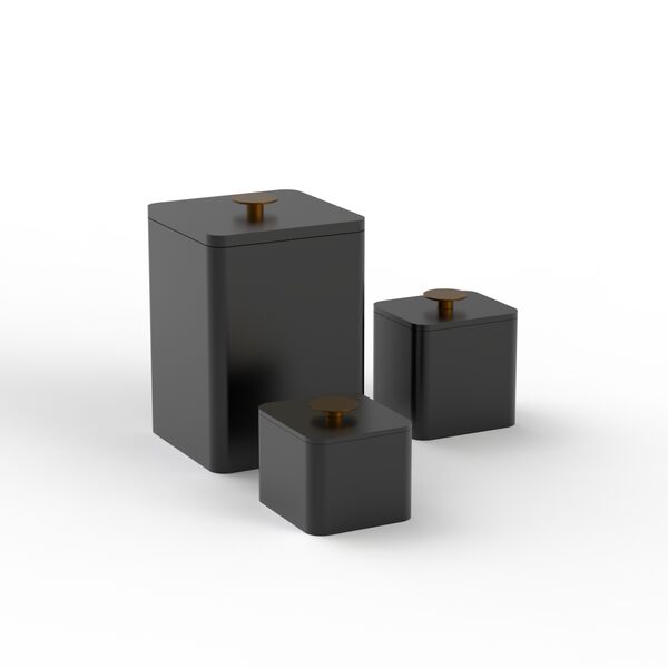 Pots Squared Black Set_01